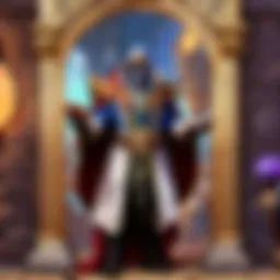 Mysterious tome casting a spell
