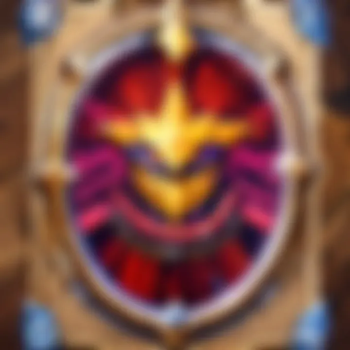 Close-up view of a collectible Hearthstone card and its premium packaging.