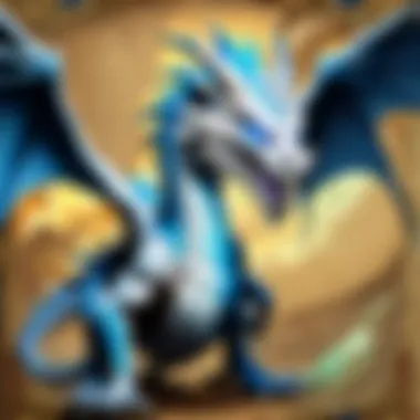 Ancient parchment unveiling the lore of Blue-Eyes White Dragon