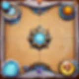 A strategic board layout showcasing Hearthstone cards in action