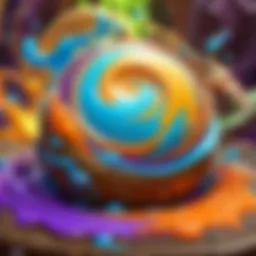 Colorful slime swirls