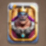 A diverse set of Clash Royale cards arranged strategically on a table.