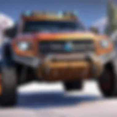 Close-up of Barricade Raptor Style Front Bumper Features