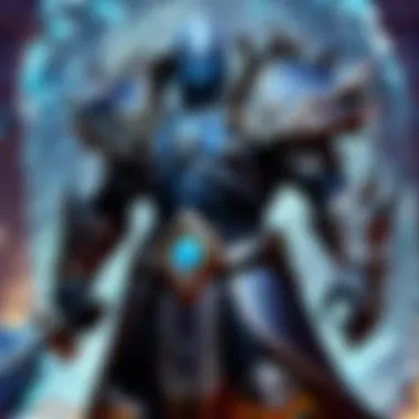 Mystical aura surrounding the Death Knight