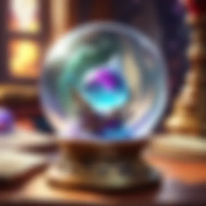 Enigmatic Crystal Ball and Diviner Cards