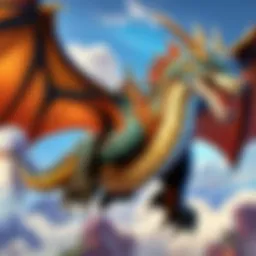 Majestic Dragon in Flight