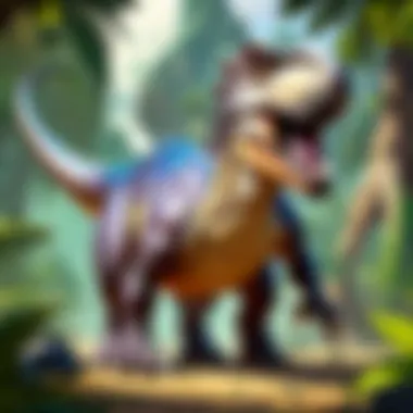 Evolutionary Artistry: Capturing Dinosaurs in a New Light Abstract Dinosaur Evolution Artwork