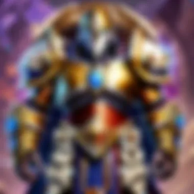 A detailed illustration of various armor cards in Hearthstone showcasing their unique abilities