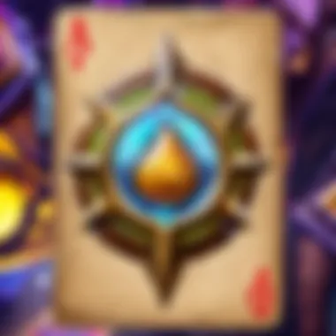 A close-up of various Hearthstone artwork cards highlighting their unique artistic styles