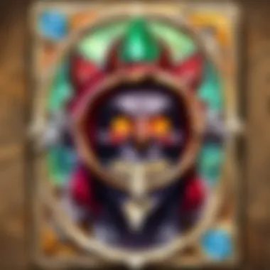 Stunning artwork of a legendary Hearthstone card showcasing intricate design elements