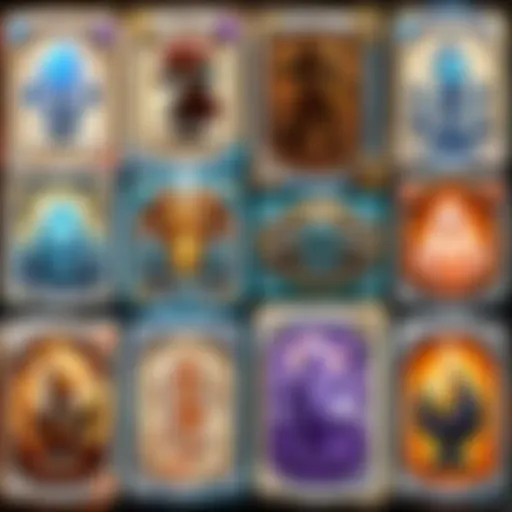 A collage of various Hearthstone deck archetypes showcasing their diversity