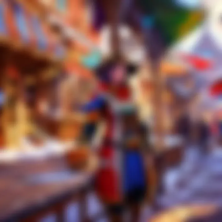 Colorful Market in a Bustling City