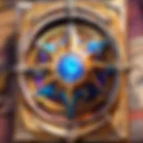 Showcase of various Hearthstone collectibles including cards and figurines