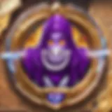 Twitch Prime logo with Hearthstone elements