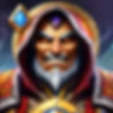 Illustration depicting a fierce aggro deck player in a digital battlefield