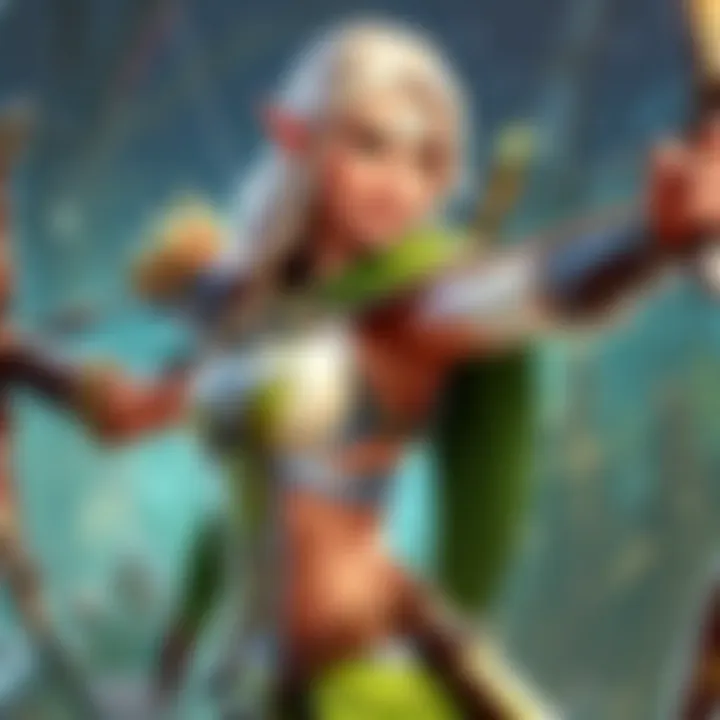 Elven Archer aiming with precision