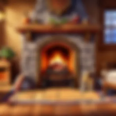 Cozy living room featuring a fireplace hearthstone slab