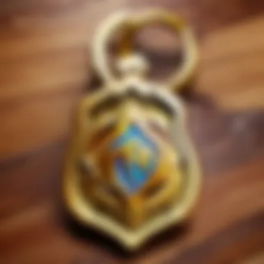 Golden Hearthstone Keychain