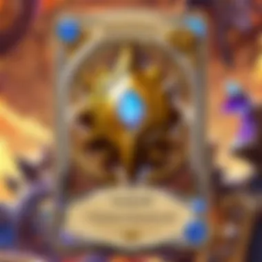 A digital interface displaying intricate Hearthstone card strategies