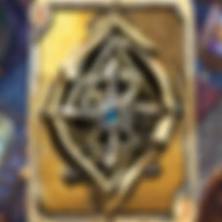 A strategic Hearthstone board displaying golden cards in play