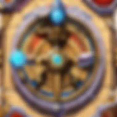 Illustration demonstrating the tactical positioning on the game board in Hearthstone