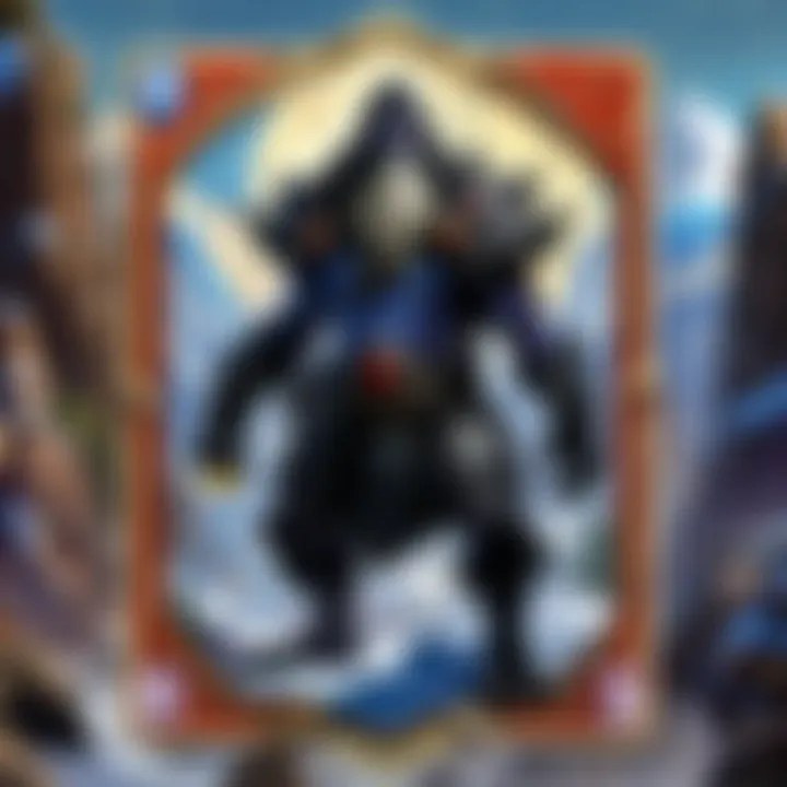 An infographic depicting the historical evolution of Black Mountain cards within Hearthstone