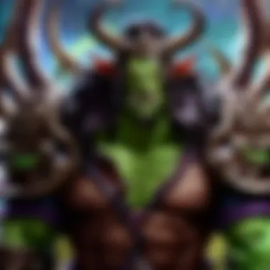 Intricate Plot Illustration of Illidan's Journey