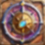 Illustration of Hearthstone interface with Let Go app download button highlighted