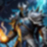 Mystical Lich King casting dark magic