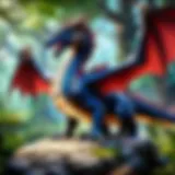 Majestic Dragon in Enchanted Forest