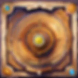 Illustration showcasing the intricate game board of Hearthstone with vibrant card designs.