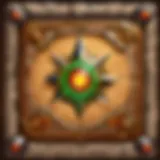 Strategic puzzle board in Hearthstone