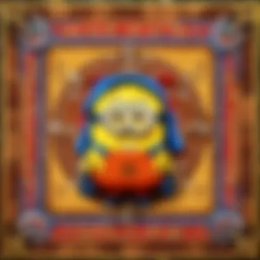 Minion rug showcasing detailed game board design