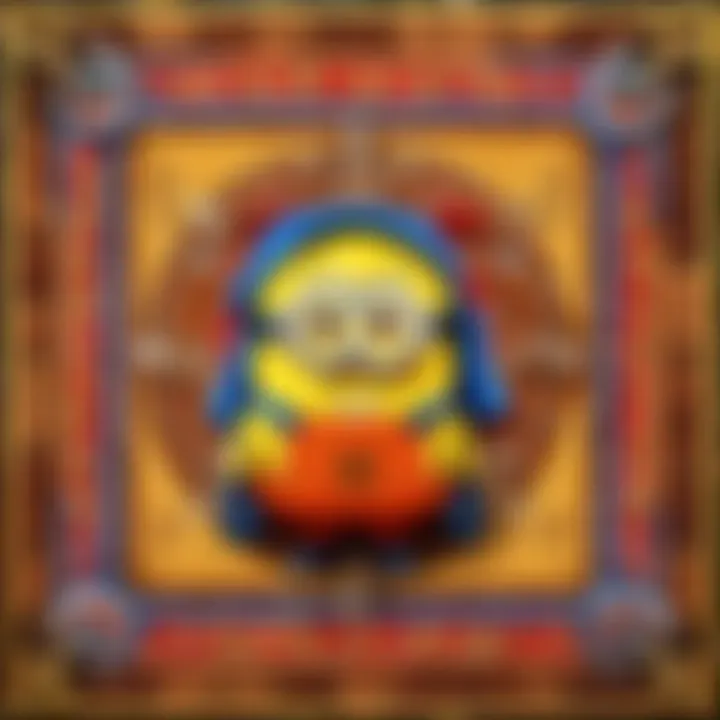 Minion rug showcasing detailed game board design