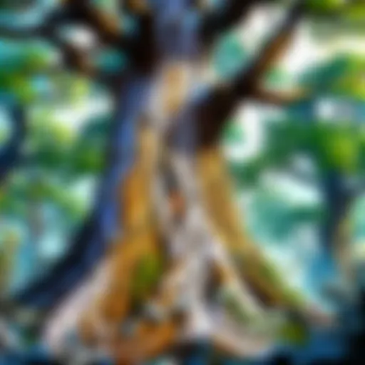 Mystical Forestscape Card Art