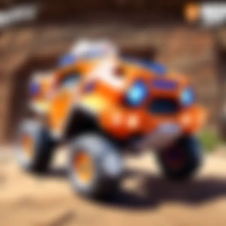 Close-up of Nerf Elite Dart Rover in action during a gameplay scenario