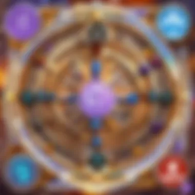 Artistic depiction of a network of Twitch connections in Hearthstone