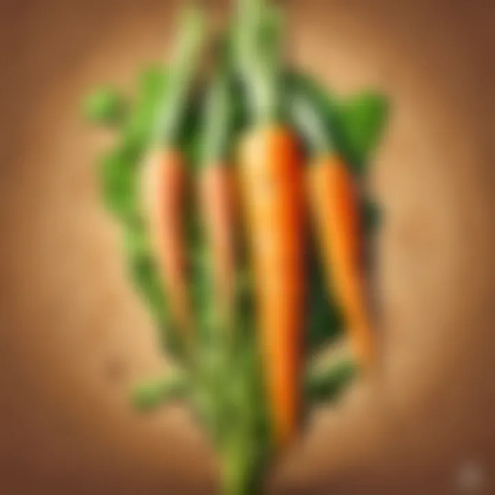 A close-up of a nutrient-rich rare carrot variety, highlighting its texture and color