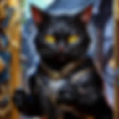 Strategic Gameplay with Black Cat Card in Hearthstone