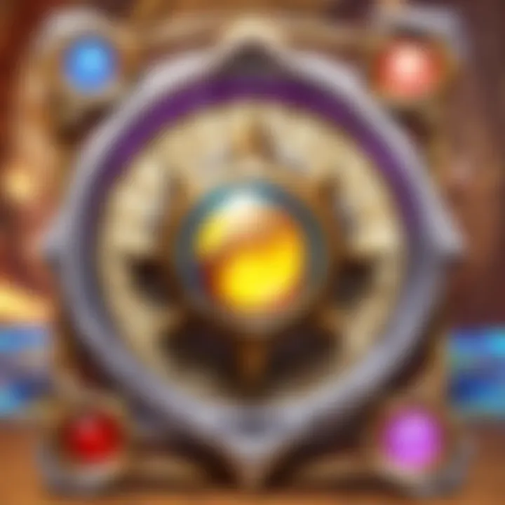 Strategic Hearthstone Card Setup with Sound Separator