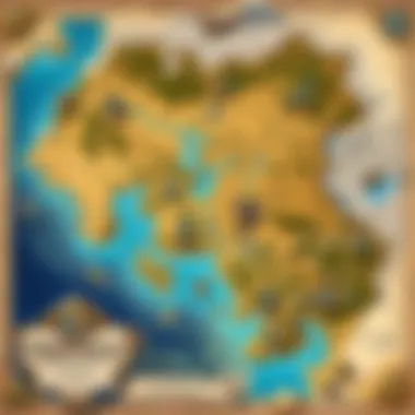 A detailed map of Stromwind showcasing its key locations and historical significance within Hearthstone.