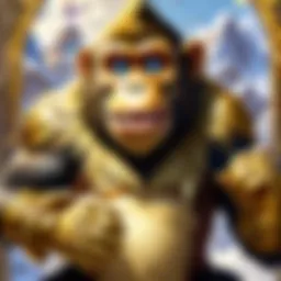 Card illustration of the Gold Monkey showcasing its unique artwork