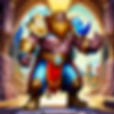 Dynamic representation of a heroic character in Hearthstone