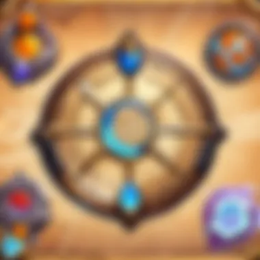 Representation of Battletags in Hearthstone with vibrant graphics.