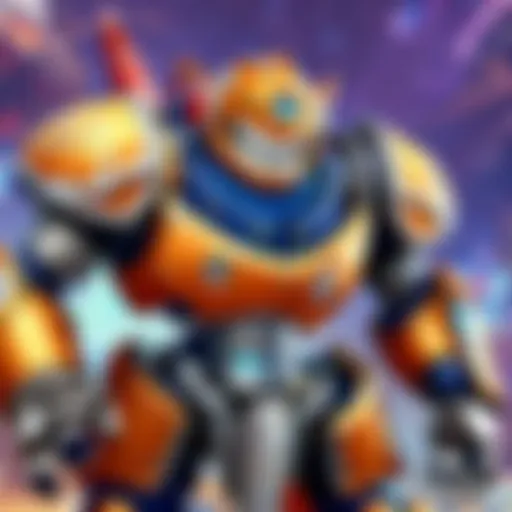 A vibrant scene showcasing Carbot Animation style with iconic characters from Hearthstone.