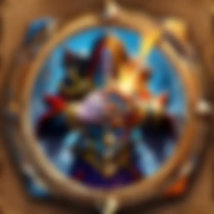 Strategic card play in Hearthstone showcasing roll deck mechanics