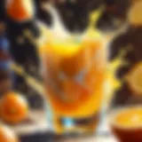 Vibrant Orange Juice Splash